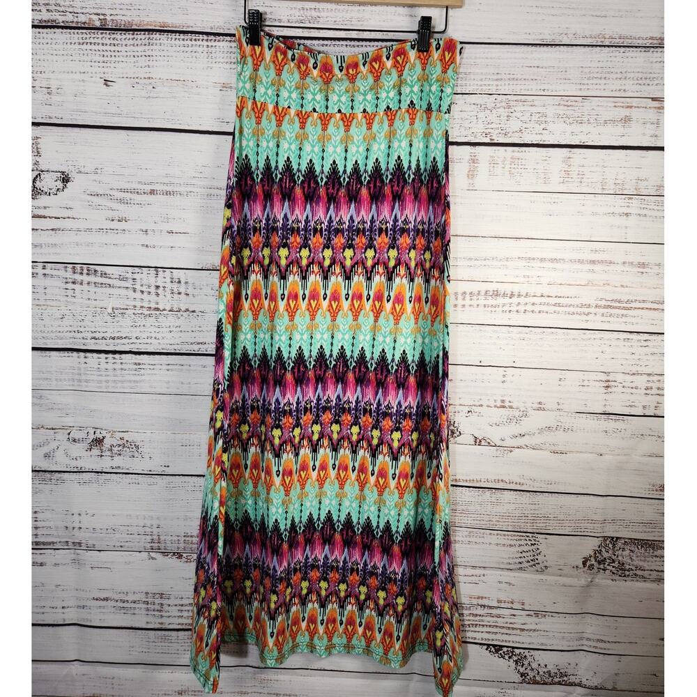 Hot Kiss Women's Small Long Psychedelic colored long skirt